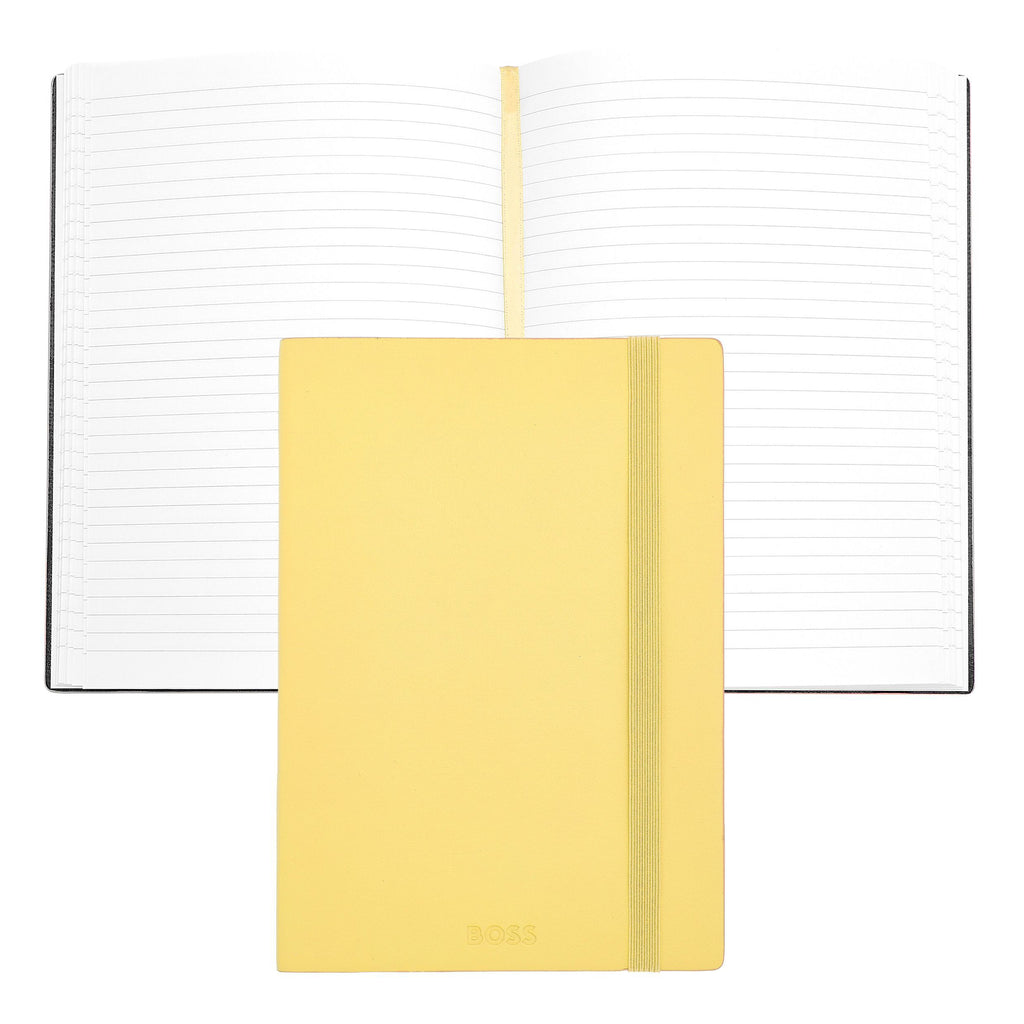 Customized notepads BOSS A5 Notebook Pastel Classic Light Yellow Lined