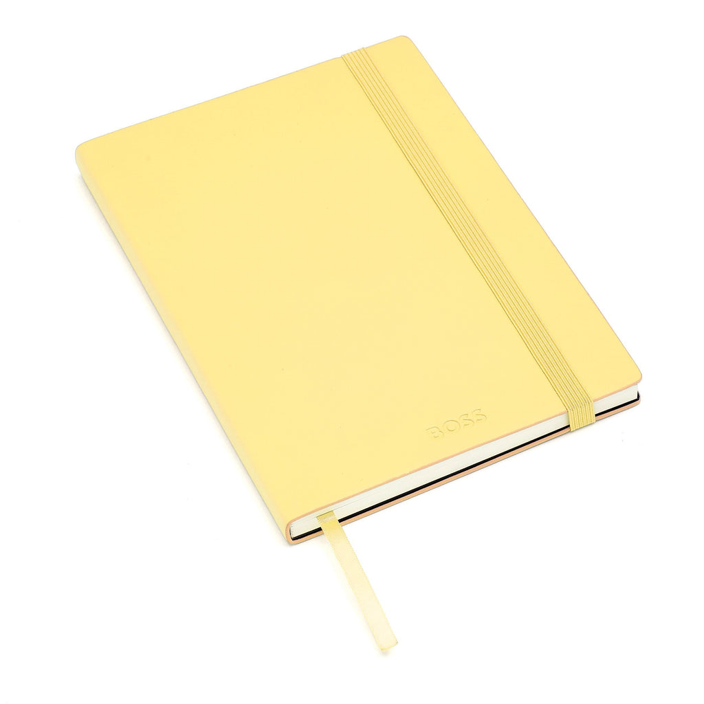 Customized notepads BOSS A5 Notebook Pastel Classic Light Yellow Lined