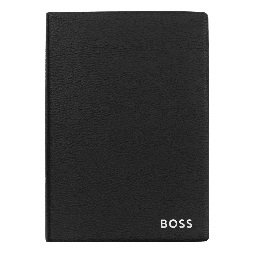 Gift for him BOSS Black Faux Leather A6 Notebook Storyline