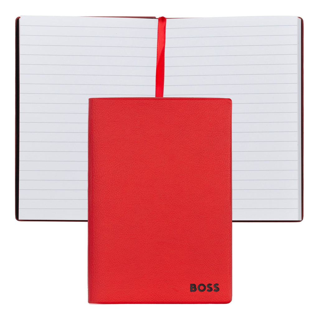 Personalized notebooks BOSS A6 Notebook Essential Storyline Red Lined