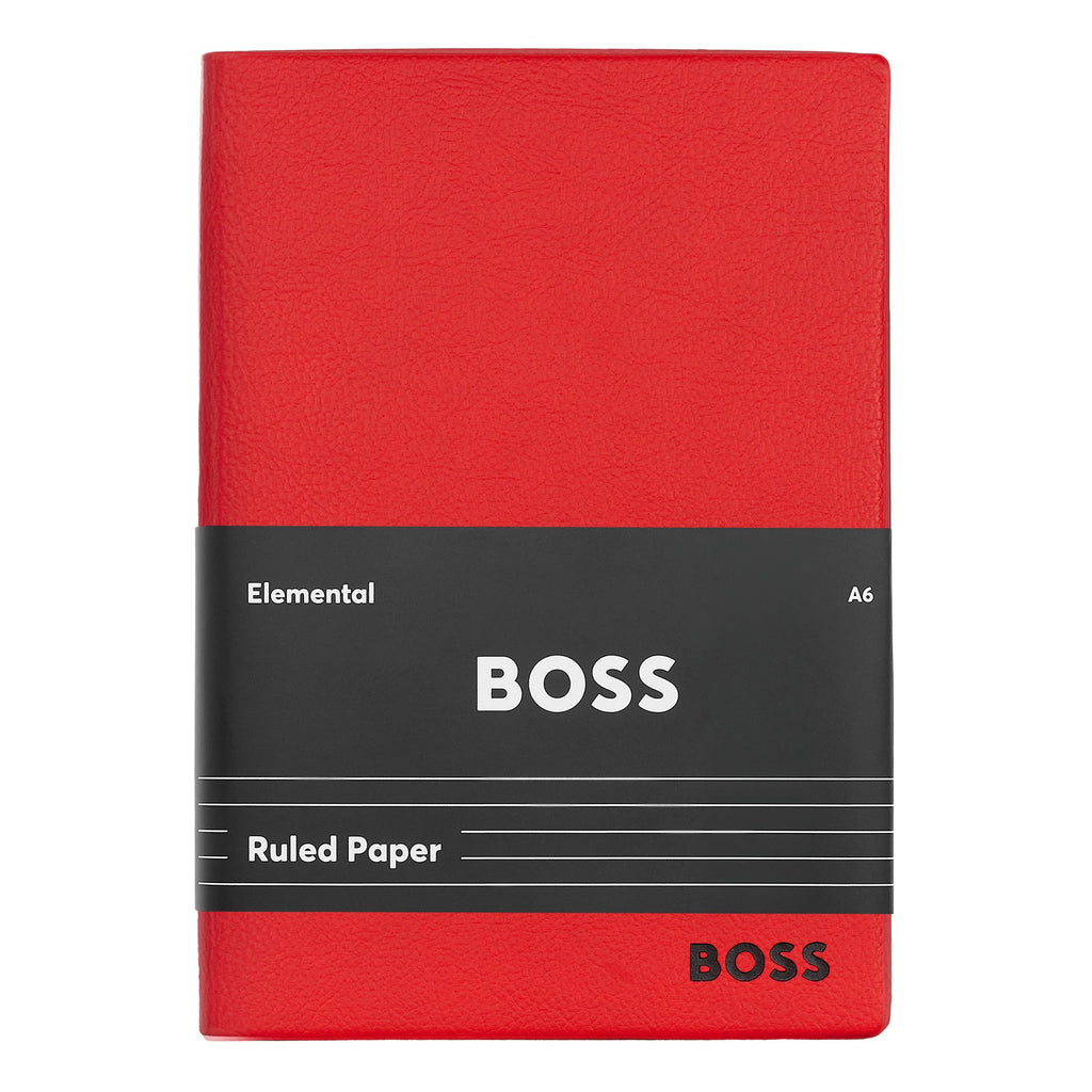 Personalized notebooks BOSS A6 Notebook Essential Storyline Red Lined