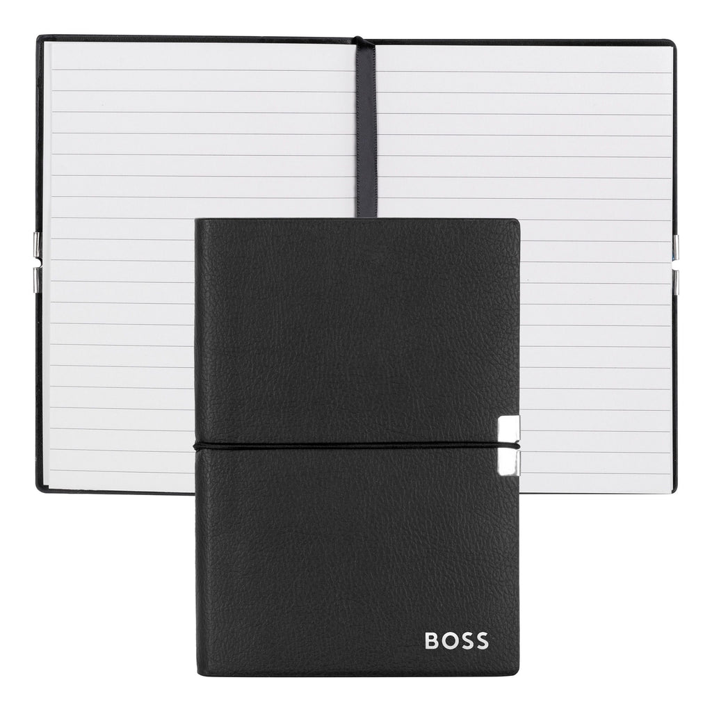 Luxury notebooks for BOSS Black A6 Notebook in faux Leather Storyline 