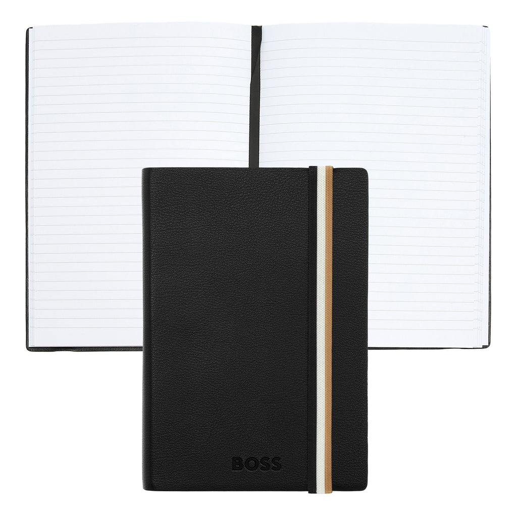 Shop BOSS A6 Notebook Iconic Black Lined in Hong Kong, Macau & China