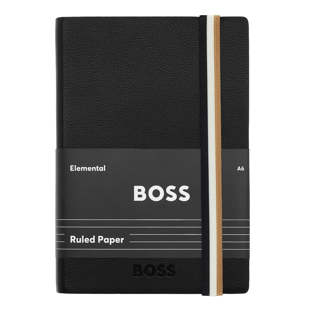 Shop BOSS A6 Notebook Iconic Black Lined in Hong Kong, Macau & China