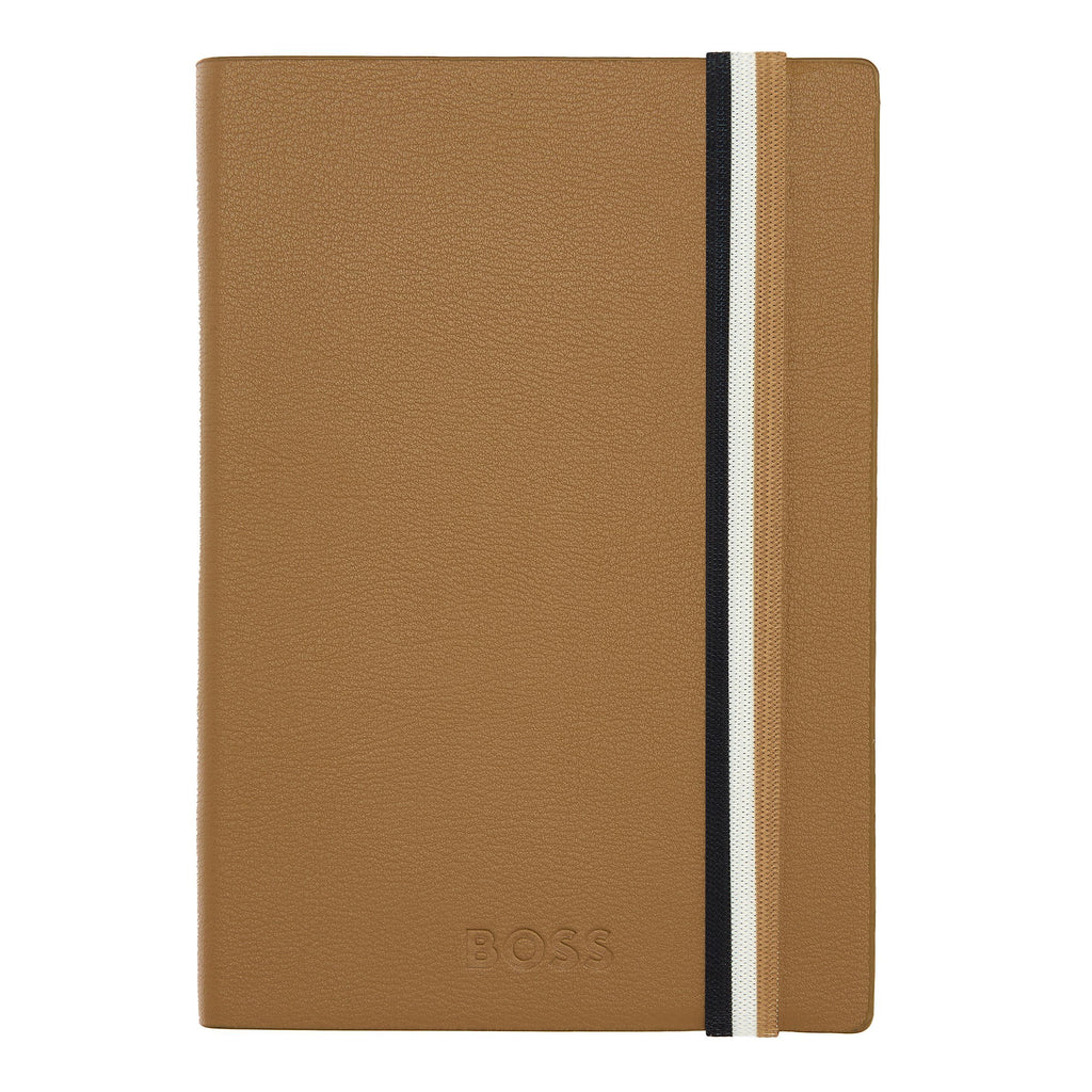 Business gifts BOSS Polyurethane A6 Notebook Iconic Camel Lined