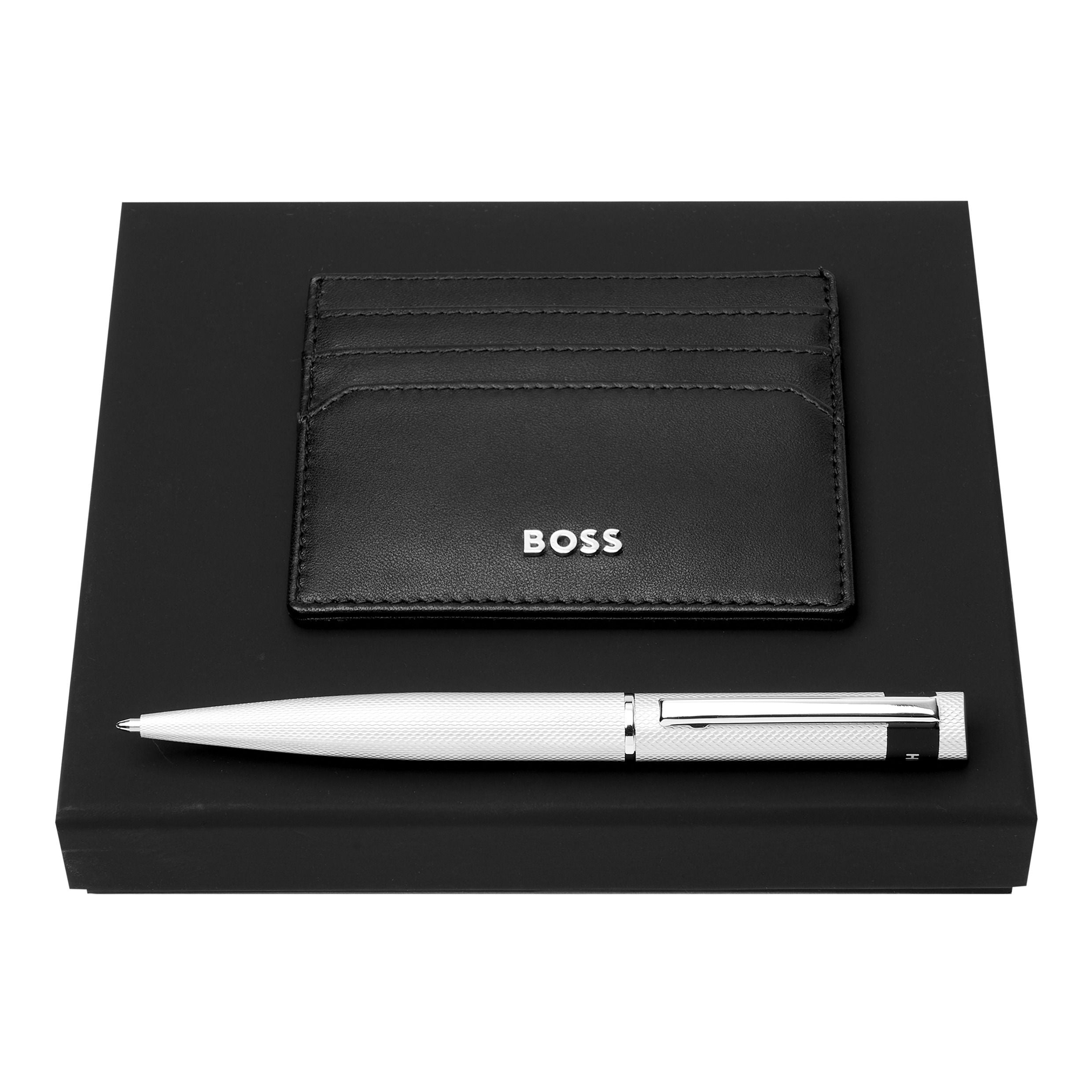 Anniversary gift set Hugo Boss Trendy Card holder ballpoint pen