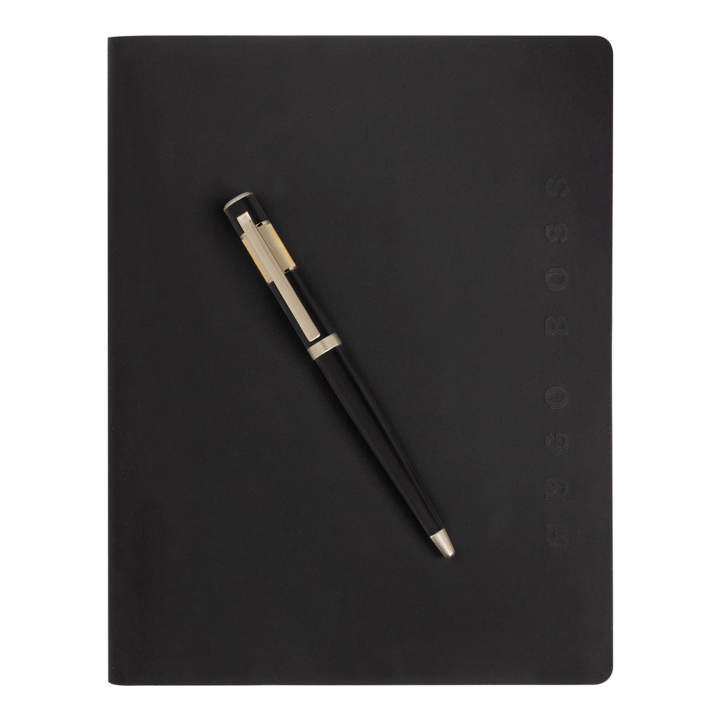 Luxury gift set for HUGO BOSS men's ballpoint pen, A5 folder & pen