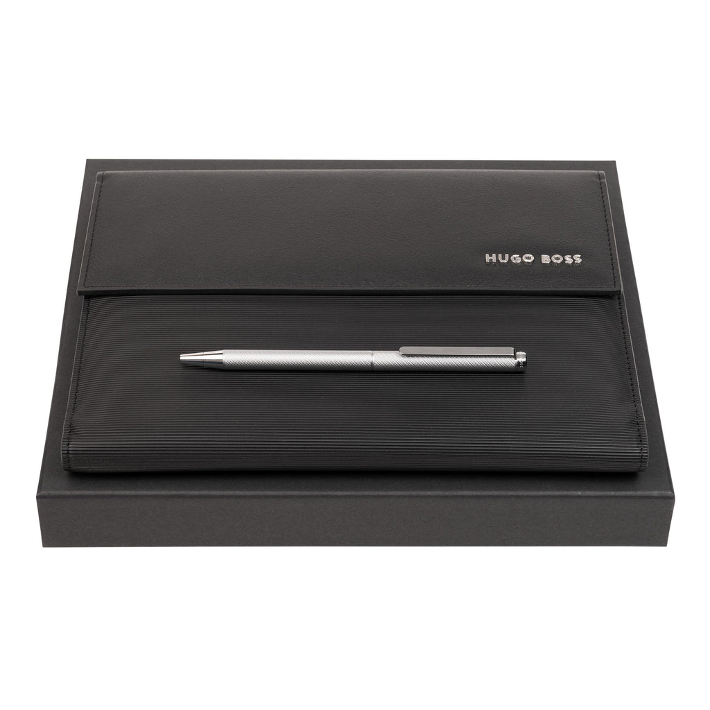 Hong Kong Luxury pen gift sets HUGO BOSS ballpoint pen & A5 folder 