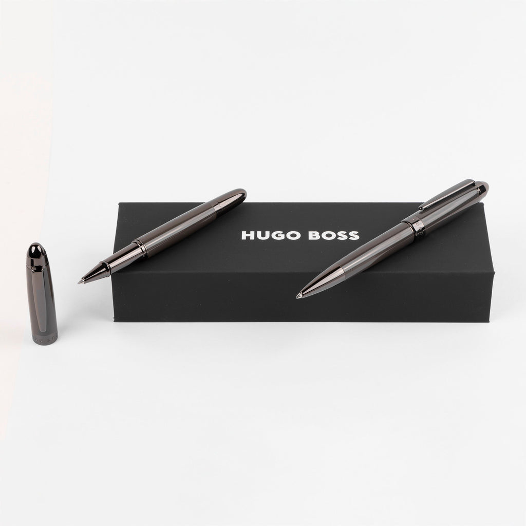 Grey ballpoint & rollerball pen Icon from Hugo Boss executive pen set