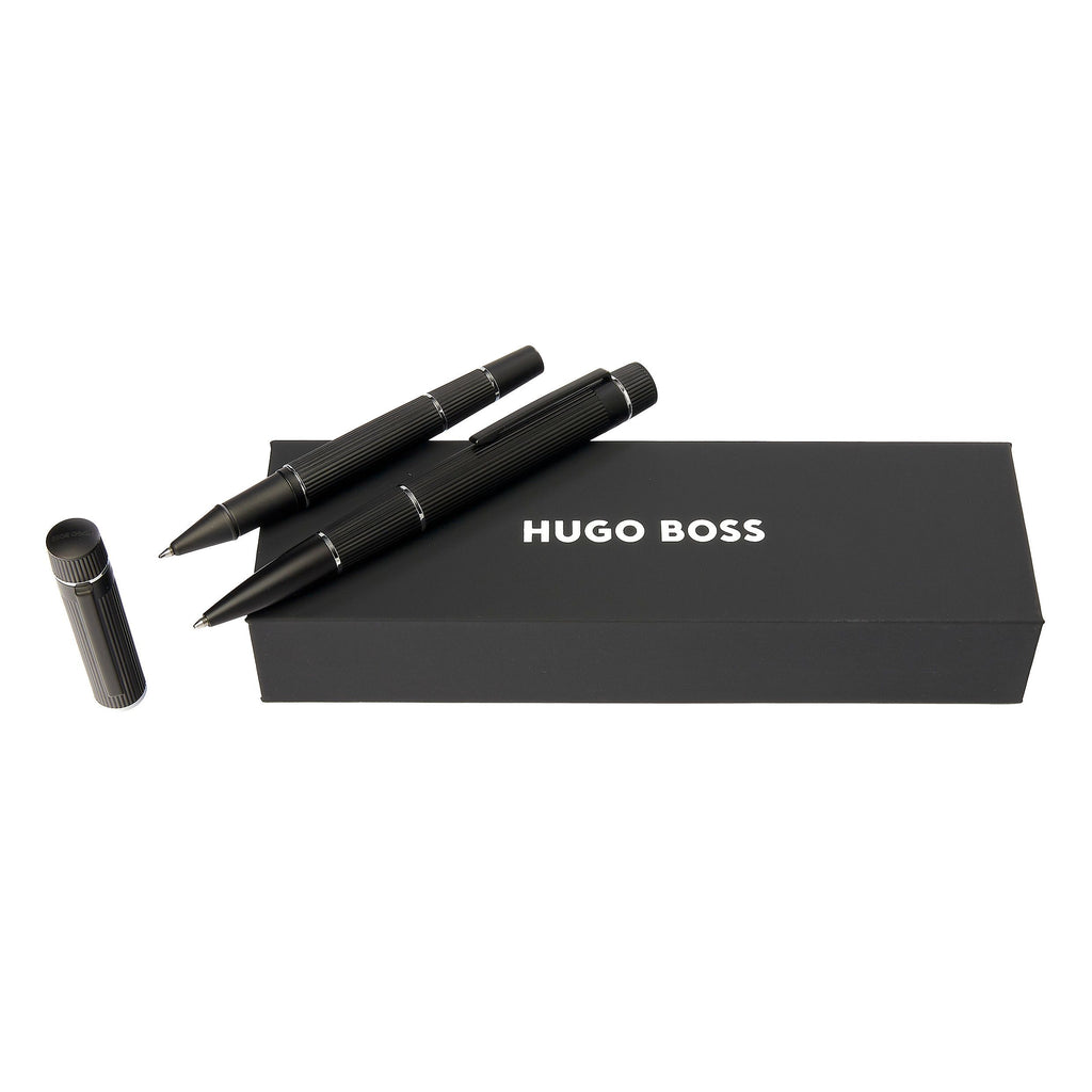 Writing instruments set HUGO BOSS Black ballpoint & rollerball pen Core
