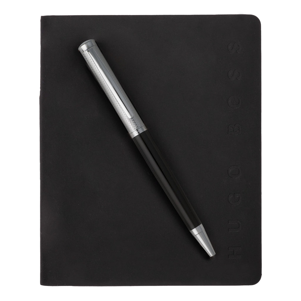 Hong Kong business gift set HUGO BOSS ballpoint pen, A6 folder & pen