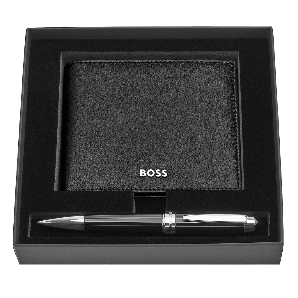 Gift sets in Hong Kong & Macau HUGO BOSS black ballpoint pen & wallet