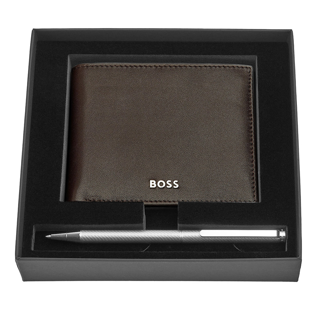 Designer wallet gift set HUGO BOSS fashion ballpoint pen & wallet