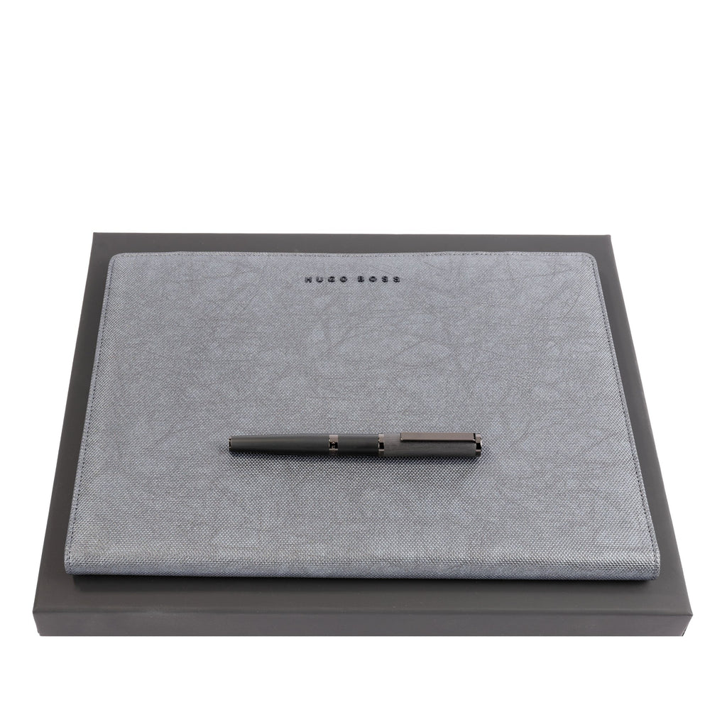  Premium gift set for men HUGO BOSS fashion fountain pen & A4 folder 