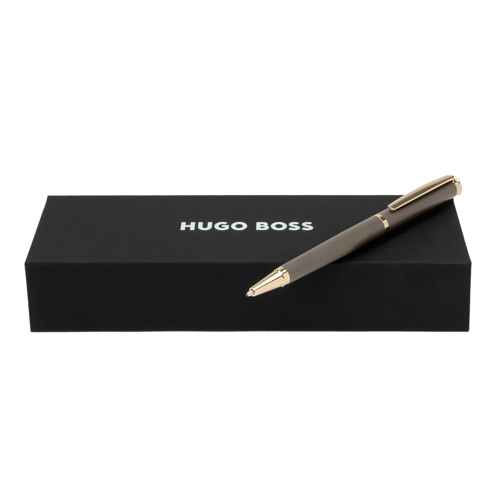 HUGO BOSS Ballpoint pen Sophisticated in Matte Taupe