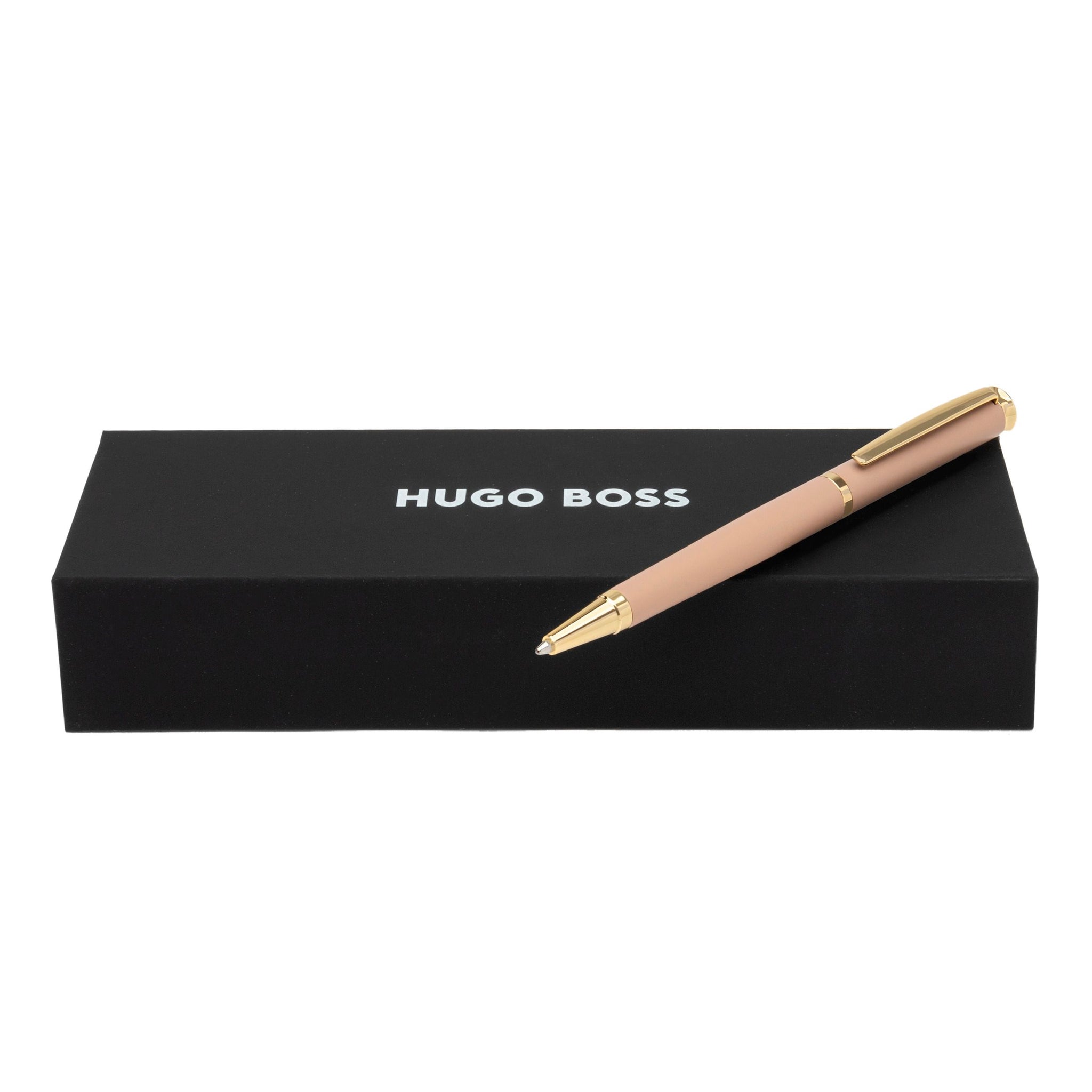 Women's elegant pens HUGO BOSS matt nude Ballpoint pen
