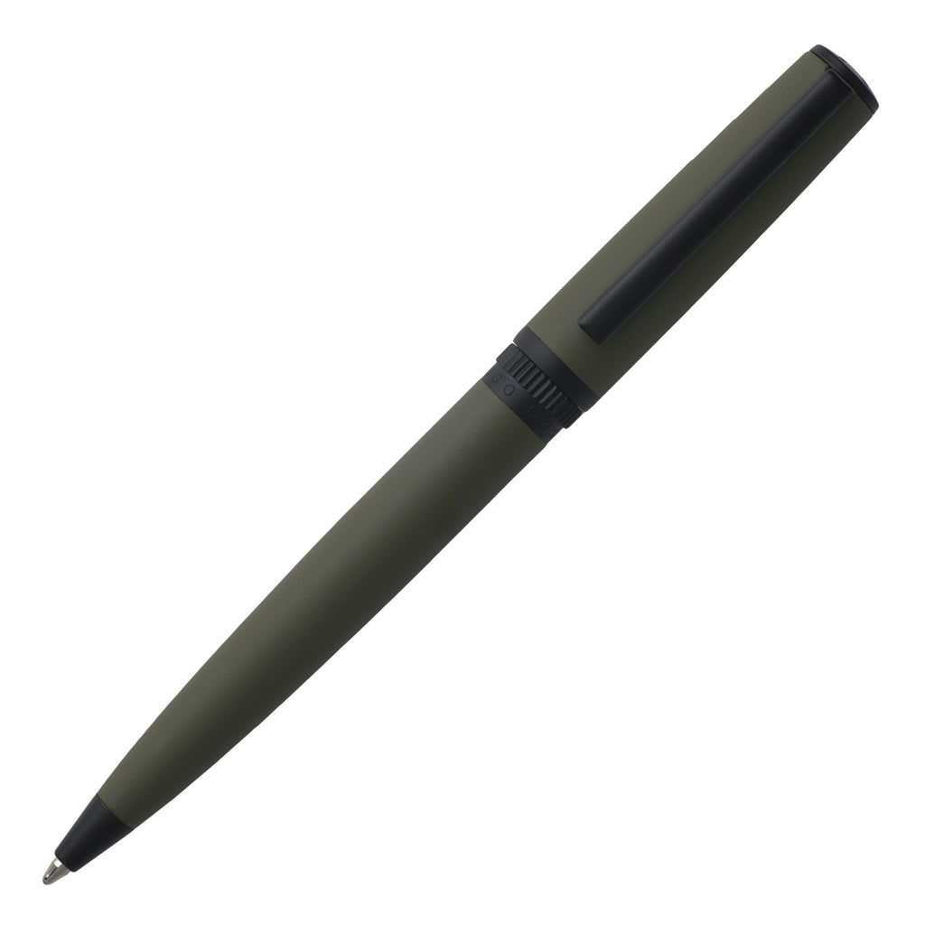 Sets Hugo Boss Khaki ballpoint pen, A5 notepad & key ring Gear Matrix