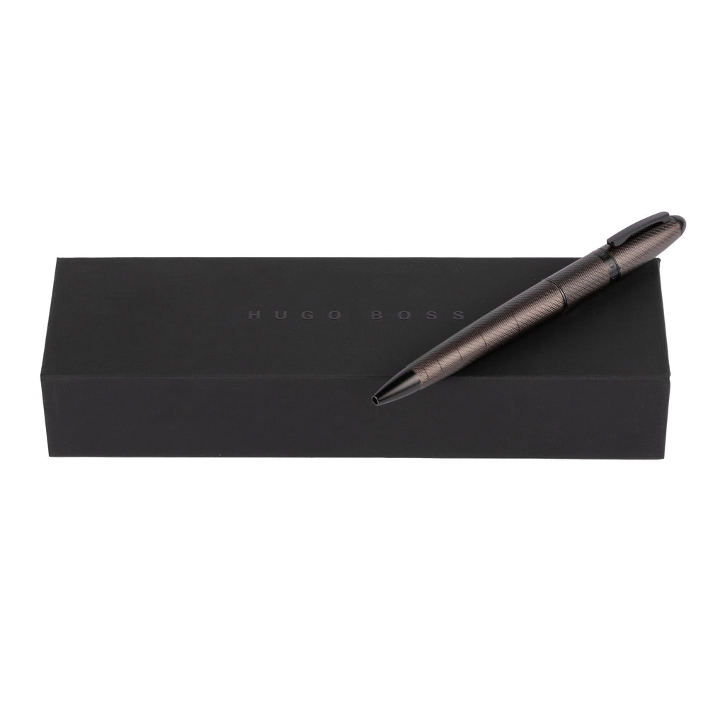 Ballpoint pen Oval in Gun color from HUGO BOSS corporate gifts