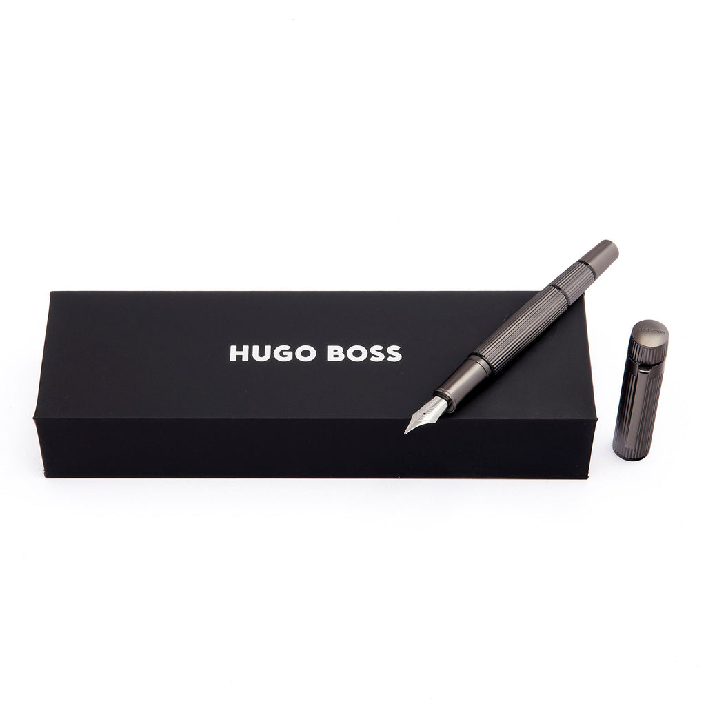 Men's exquisite pens HUGO BOSS Fountain pen Core in gun color
