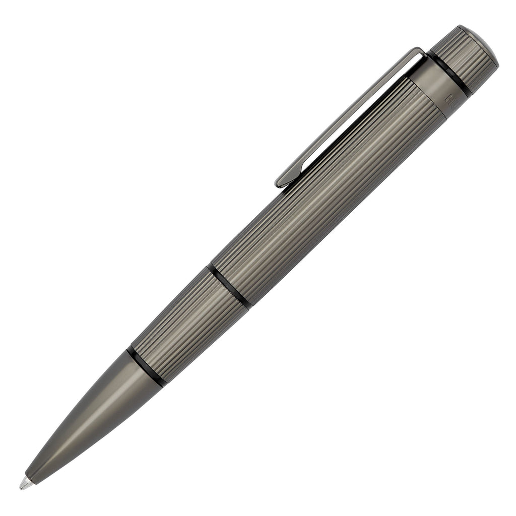 HUGO BOSS Ballpoint pen Core in gun color with engraved logo on top