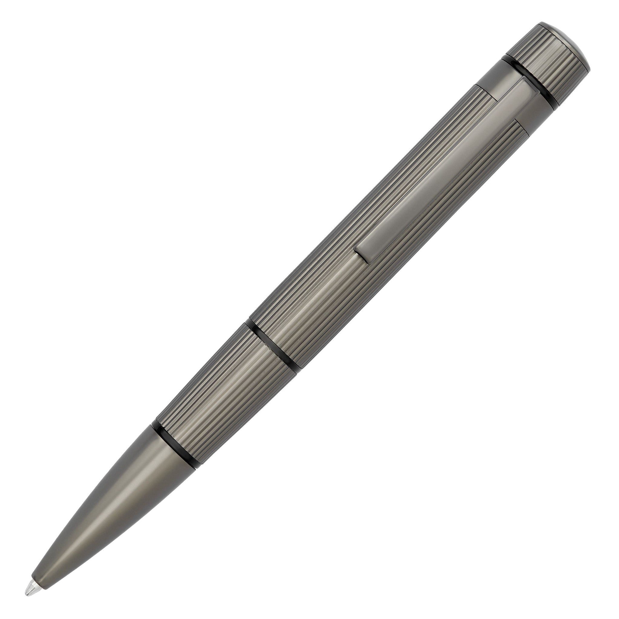 HUGO BOSS Ballpoint pen Core in gun color with engraved logo