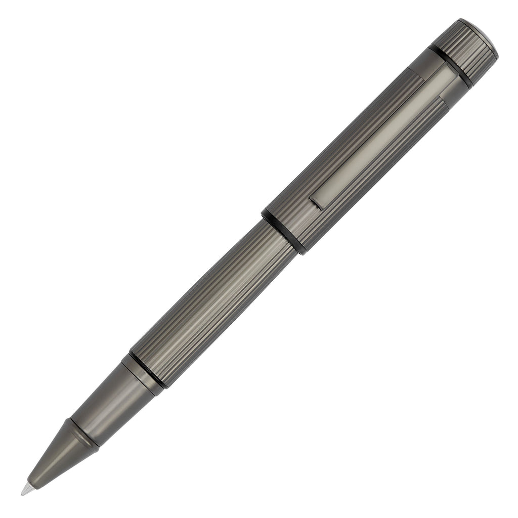 Vertical stripes pens HUGO BOSS Rollerball pen Core in gun color