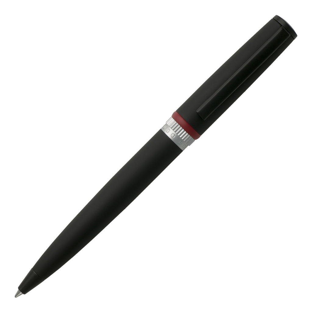 Corporate gift set Gear Hugo Boss black Ballpoint pen & Rollerball pen