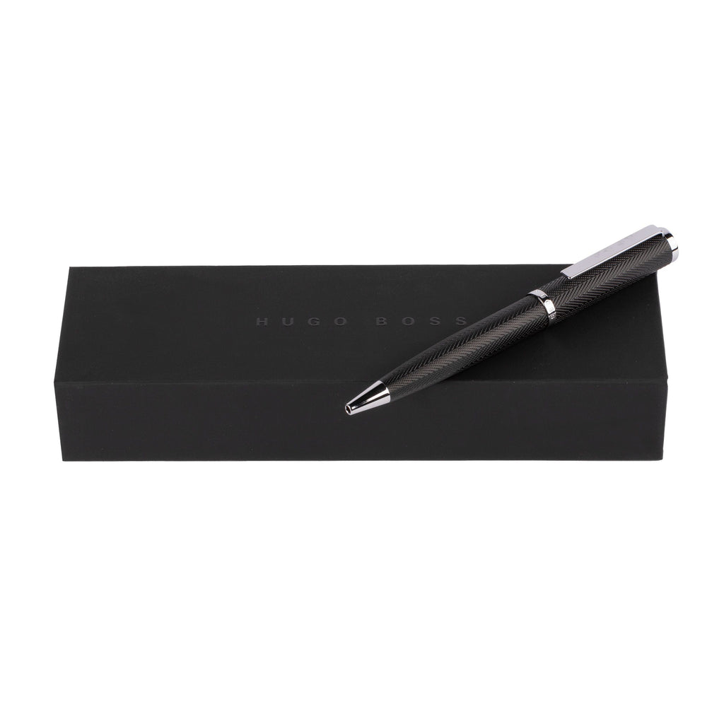 Herringbone writing pen HUGO BOSS Chrome Ballpoint pen Formation 
