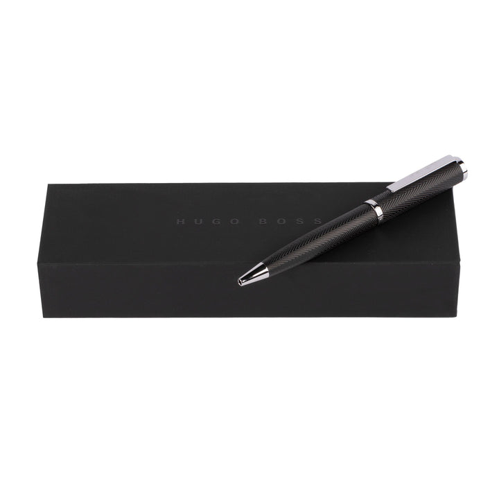HUGO BOSS HSI1064B-Ballpoint pen Formation Herringbone Chrome - Image 4