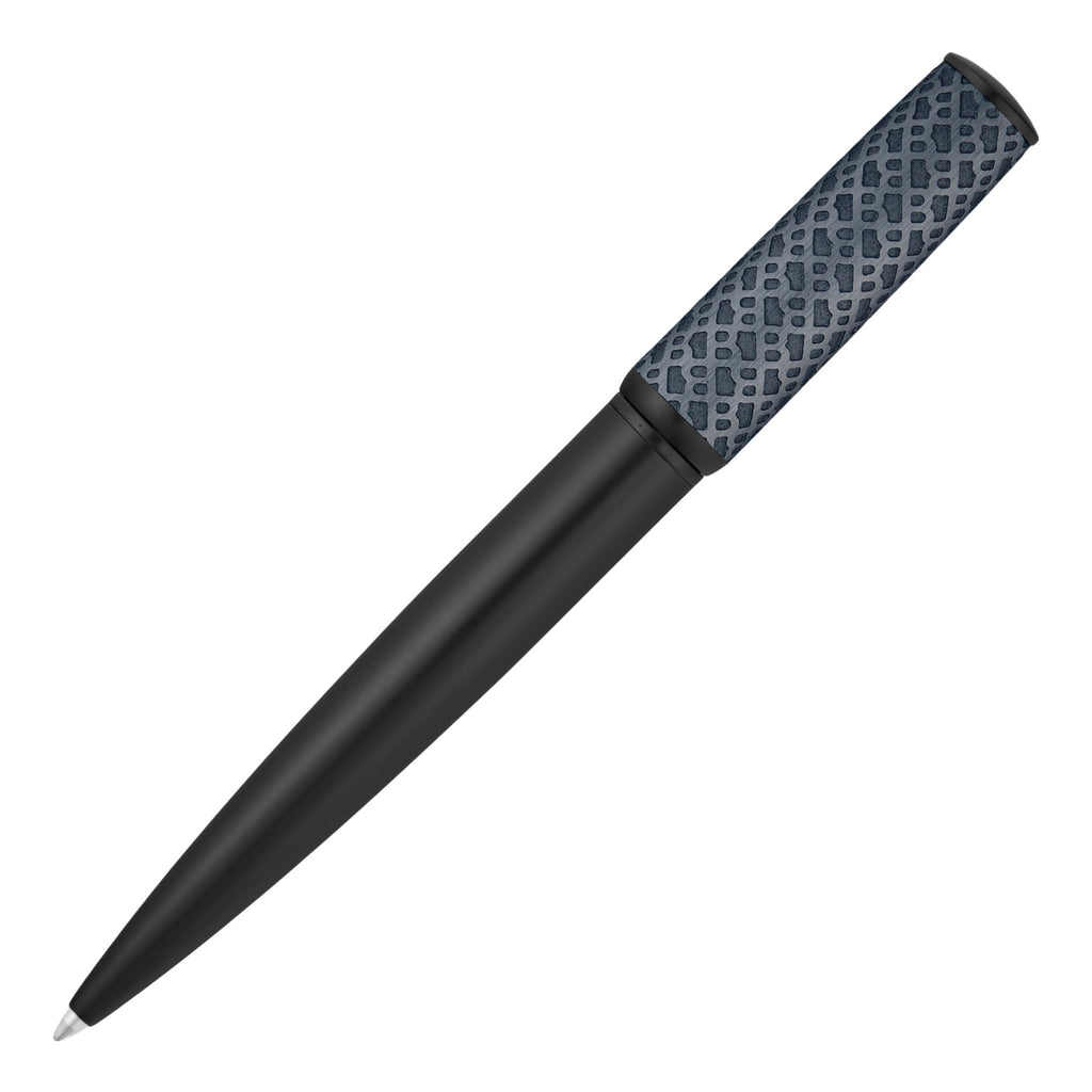 Monogram pattern pens by HUGO BOSS Black & Navy Ballpoint pen Arche