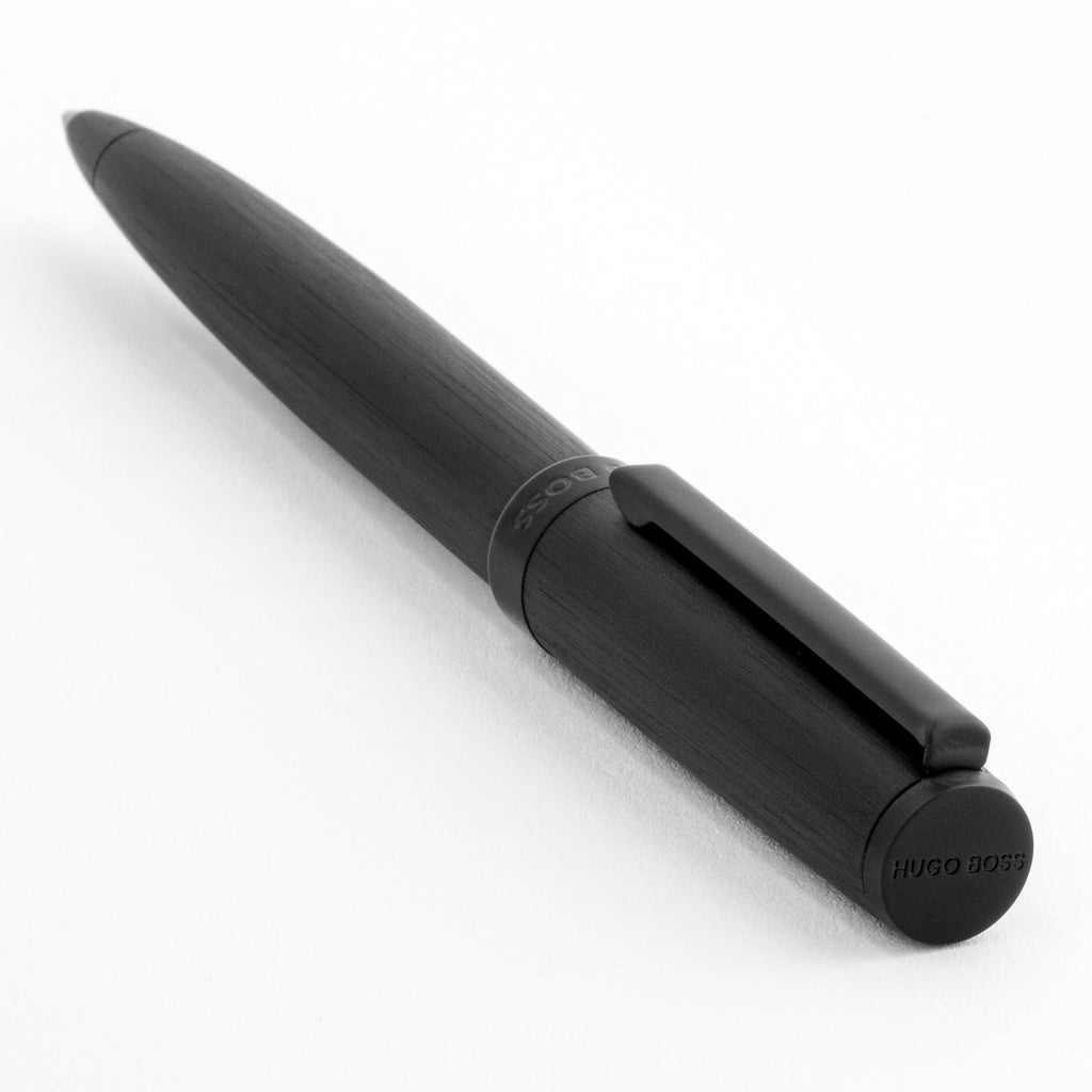  Exquisite writing pens HUGO BOSS brushed black Ballpoint pen Gear 