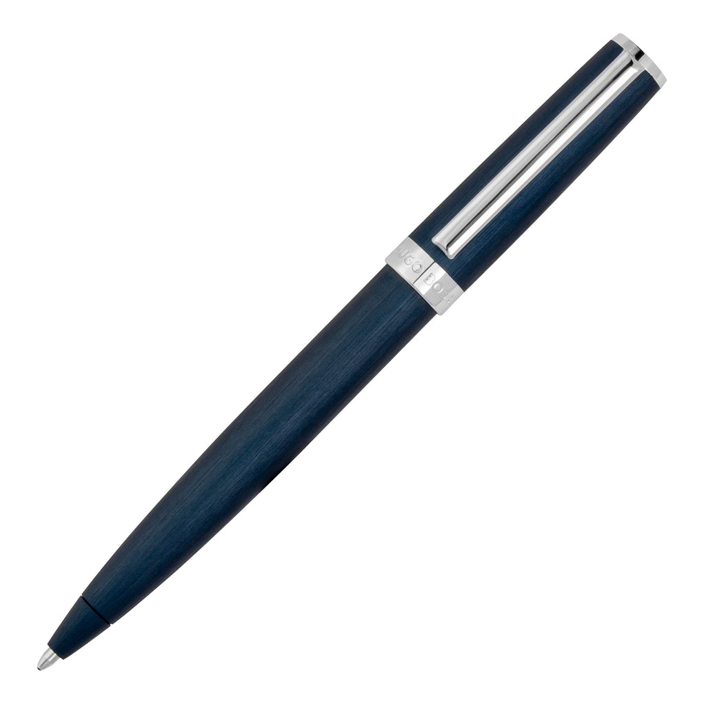 Aluminum writing instruments HUGO BOSS Brushed Navy Ballpoint pen Gear