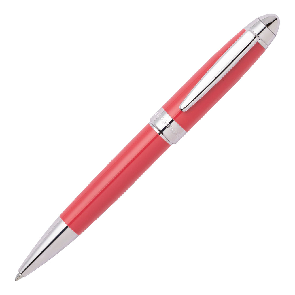 Best pen sets HUGO BOSS Corail/Gun ballpoint pen & rollerball pen ICON
