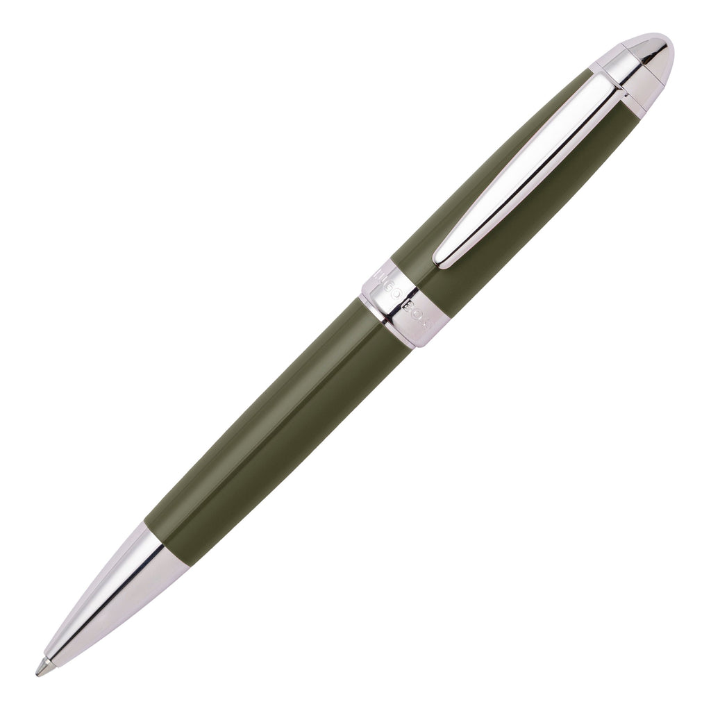 Pen set gift HUGO BOSS khaki/gun ballpoint pen & rollerball pen ICON