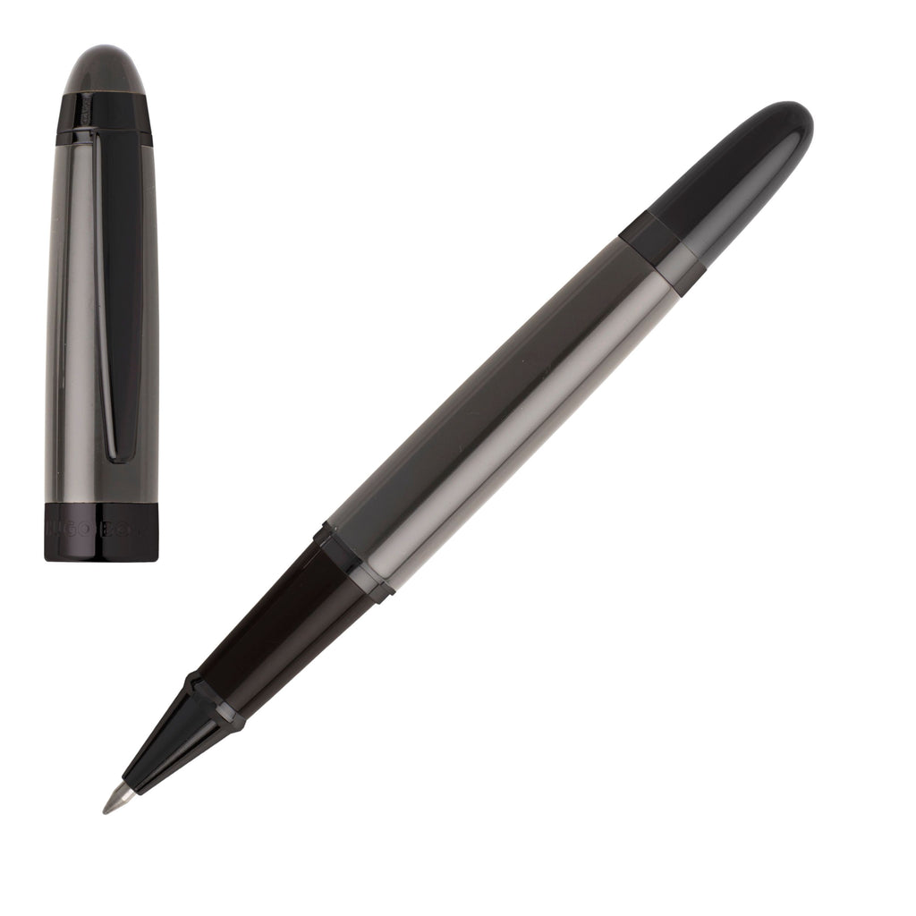  Exquisite pen set Hugo Boss grey ballpoint & rollerball pen Icon 