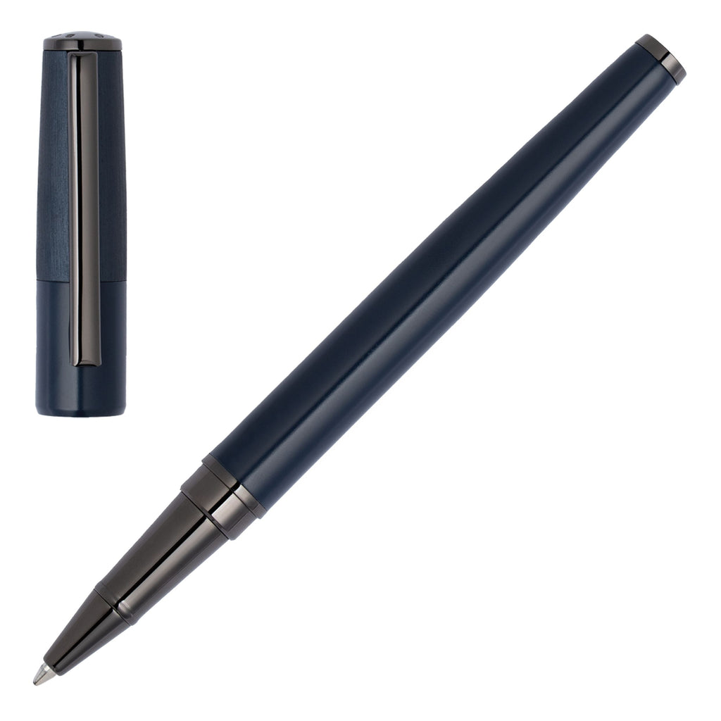 Men's pen set HUGO BOSS Navy ballpoint & rollerball pen Gear Minimal