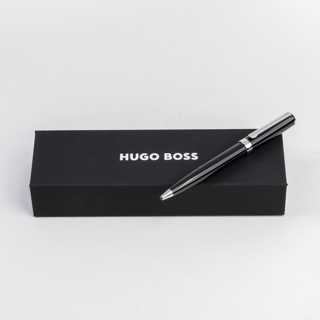 Elegant writing stationery HUGO BOSS Black Ballpoint pen Gear Icon 