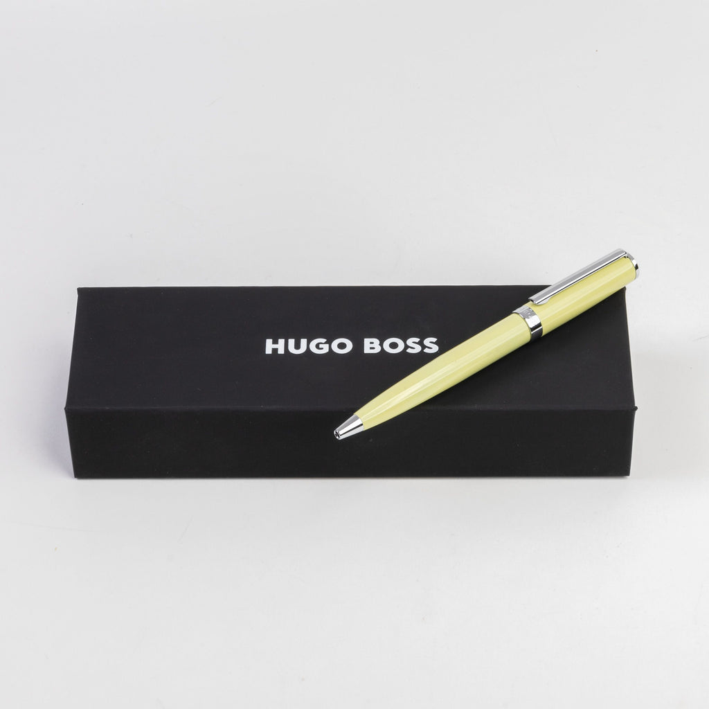 Fine writing instruments HUGO BOSS Yellow Ballpoint pen Gear Icon 