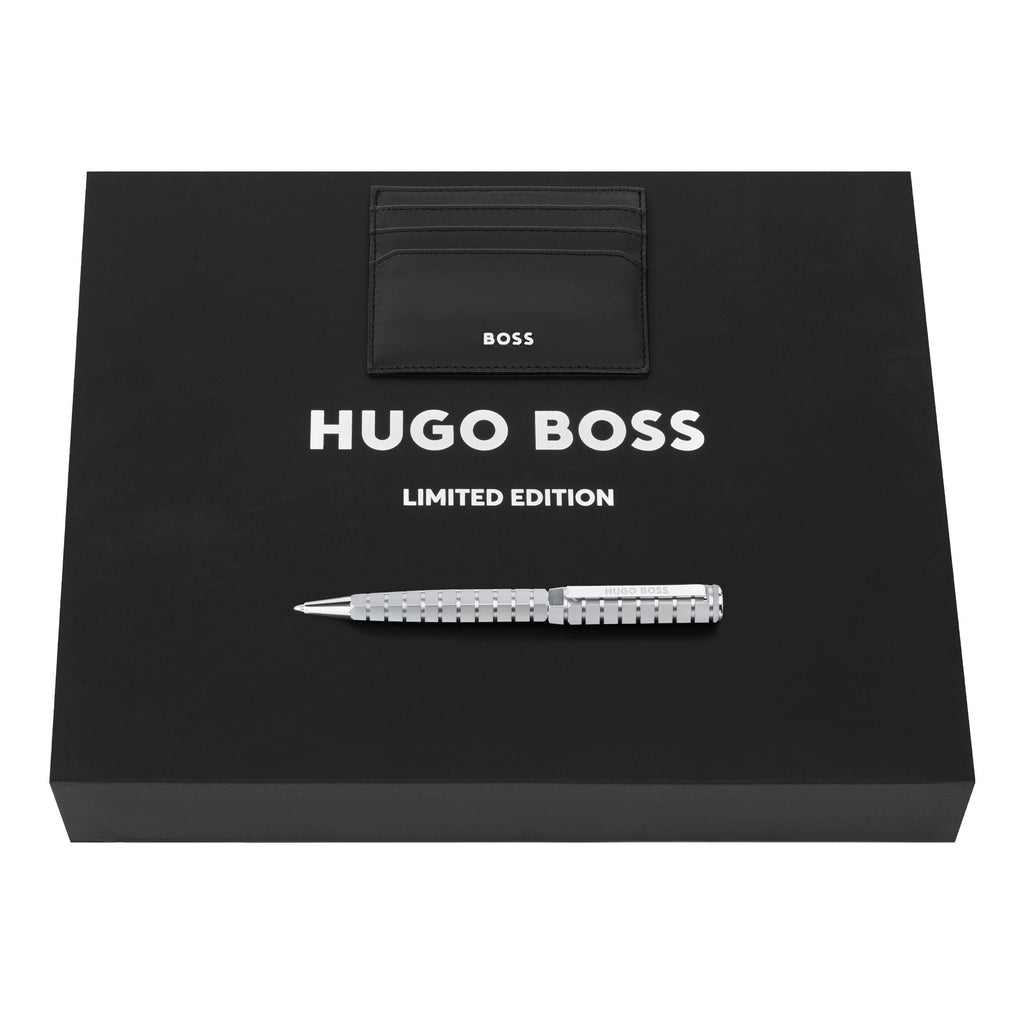 HUGO BOSS matte chrome-plated limited edition ballpoint pen Nexus 