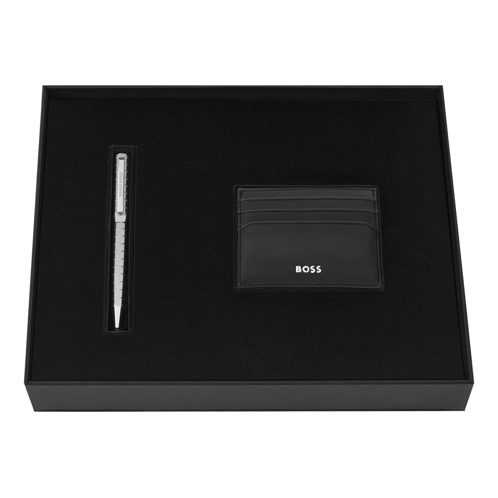 HUGO BOSS matte chrome-plated limited edition ballpoint pen Nexus 