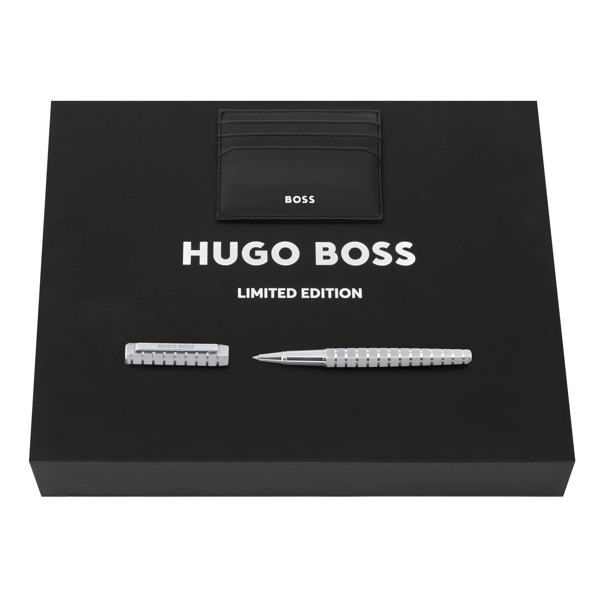 Shop HUGO BOSS chrome-plated limited edition rollerball pen Nexus