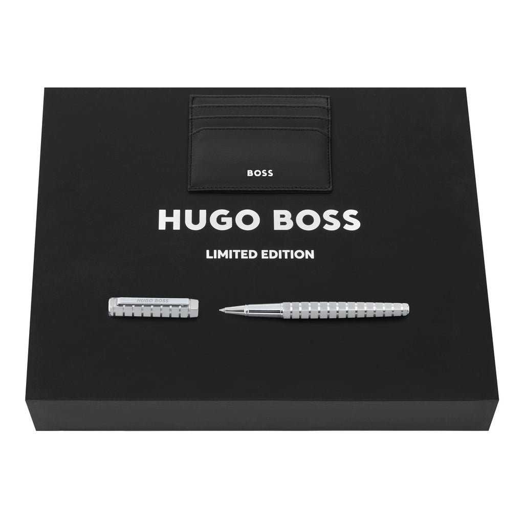 Shop HUGO BOSS chrome-plated limited edition rollerball pen Nexus in HK