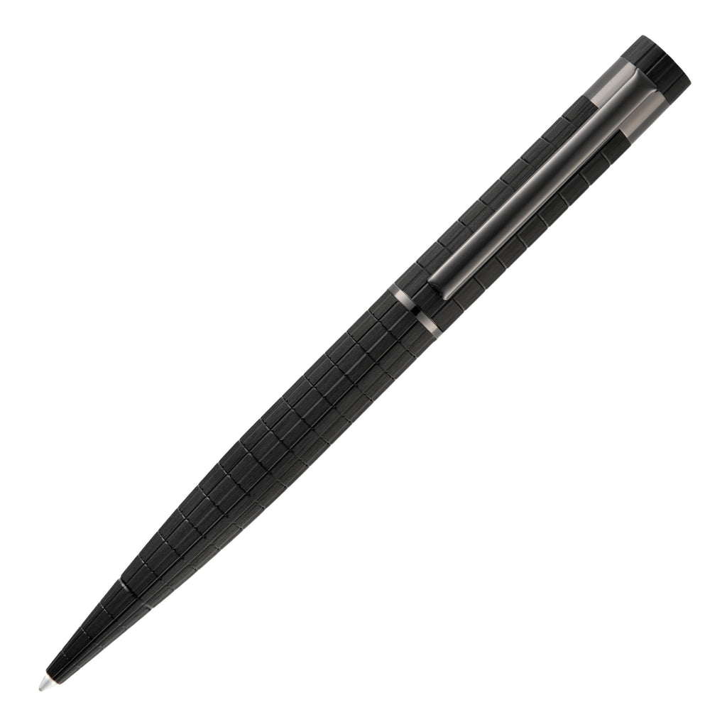 HUGO BOSS bauhaus black oxidizated aluminumn ballpoint pen Loop 