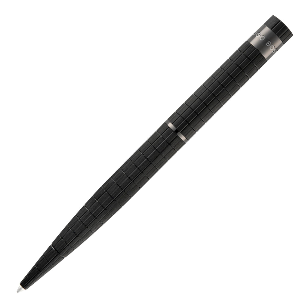 HUGO BOSS bauhaus black oxidizated aluminumn ballpoint pen Loop 