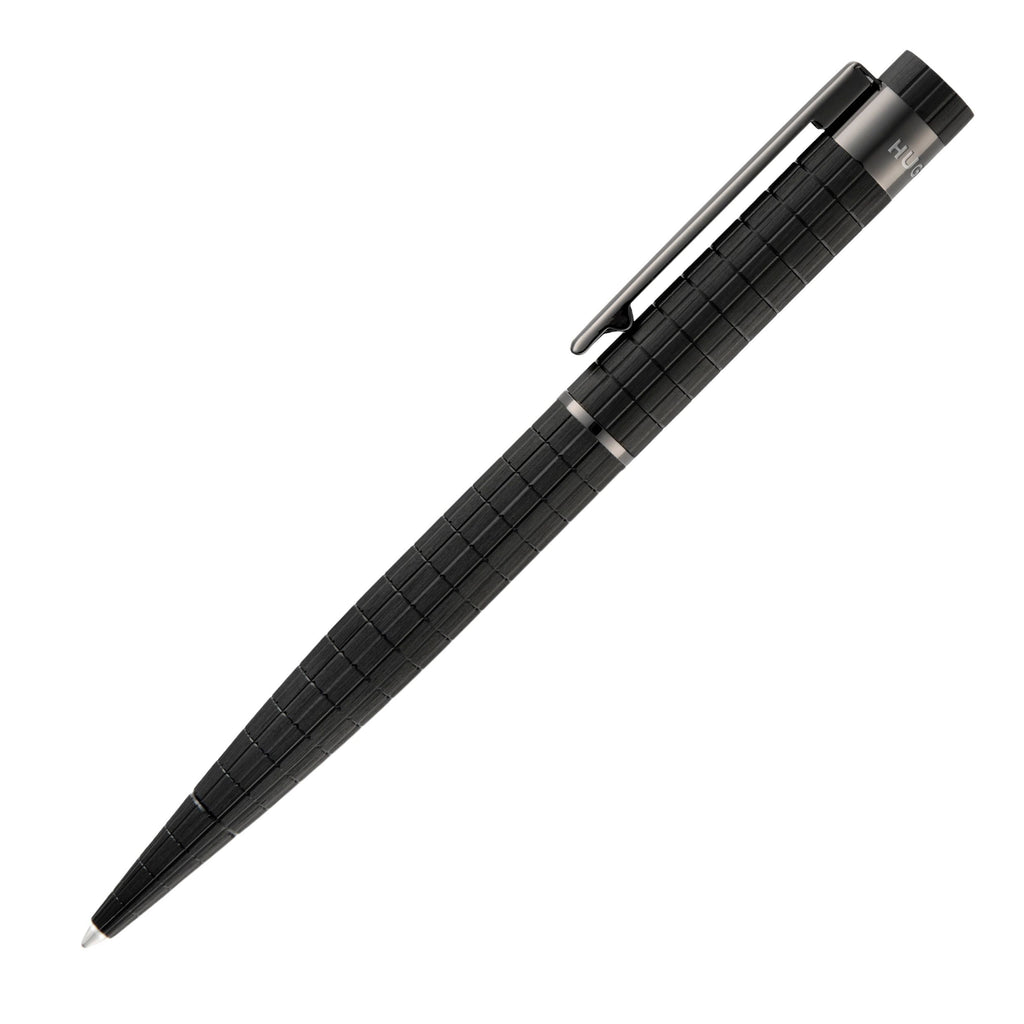 HUGO BOSS bauhaus black oxidizated aluminumn ballpoint pen Loop 