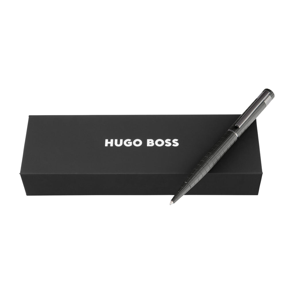 HUGO BOSS bauhaus black oxidizated aluminumn ballpoint pen Loop 