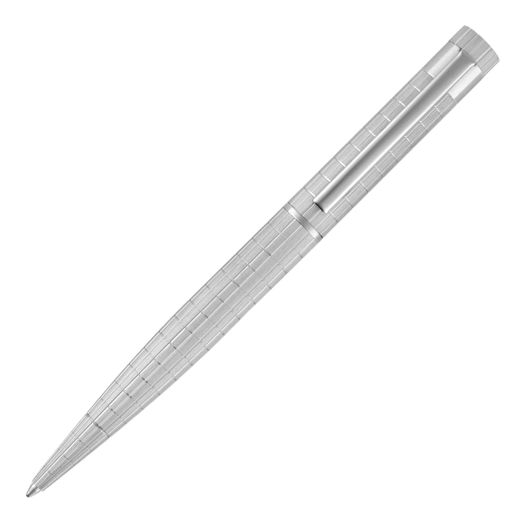 HUGO BOSS brauhaus grey oxidized ballpoint pen Loop with double B logo