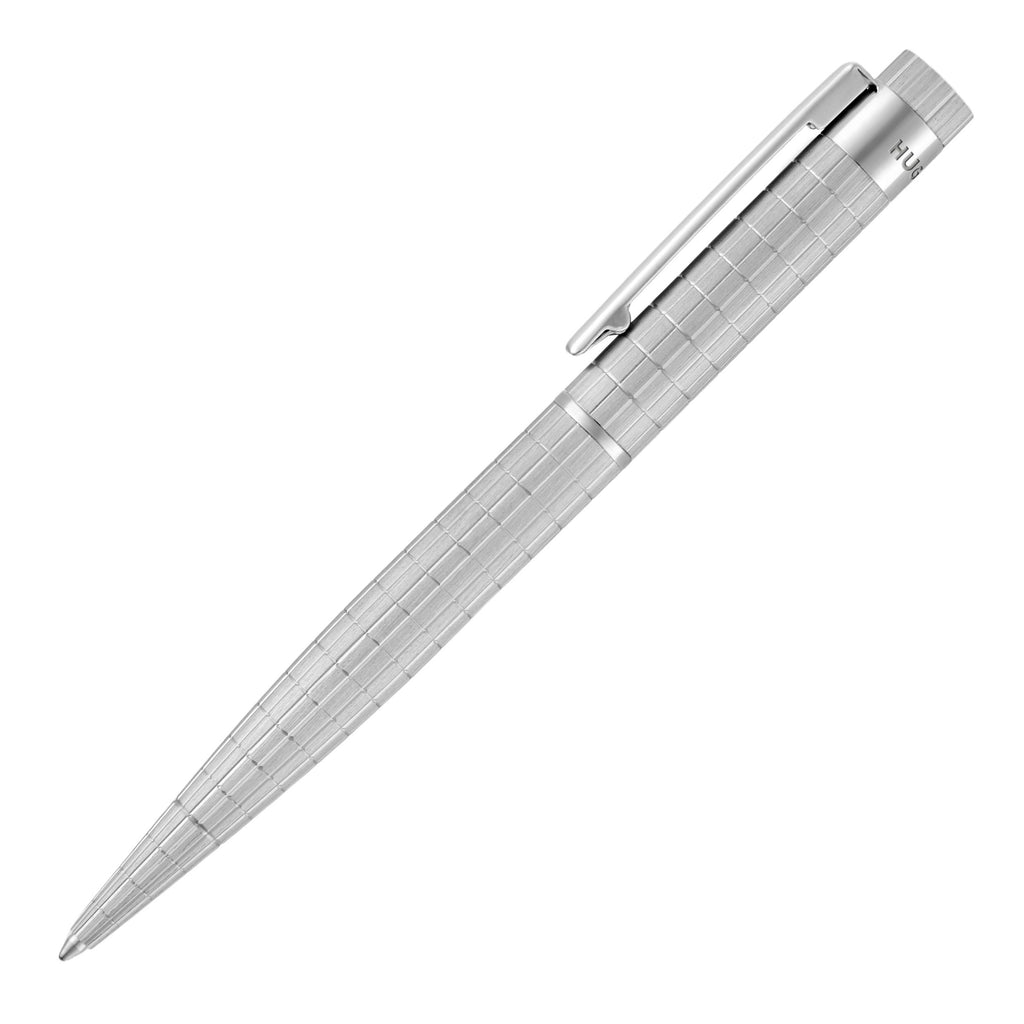 HUGO BOSS brauhaus grey oxidized ballpoint pen Loop with double B logo