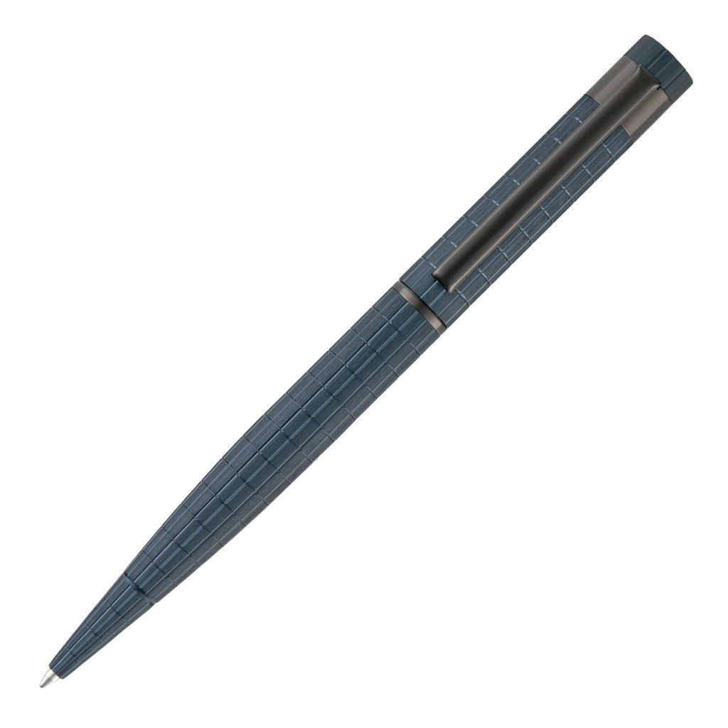 HUGO BOSS bauhaus navy brushed alumiunum oxidizated ballpoint pen Loop