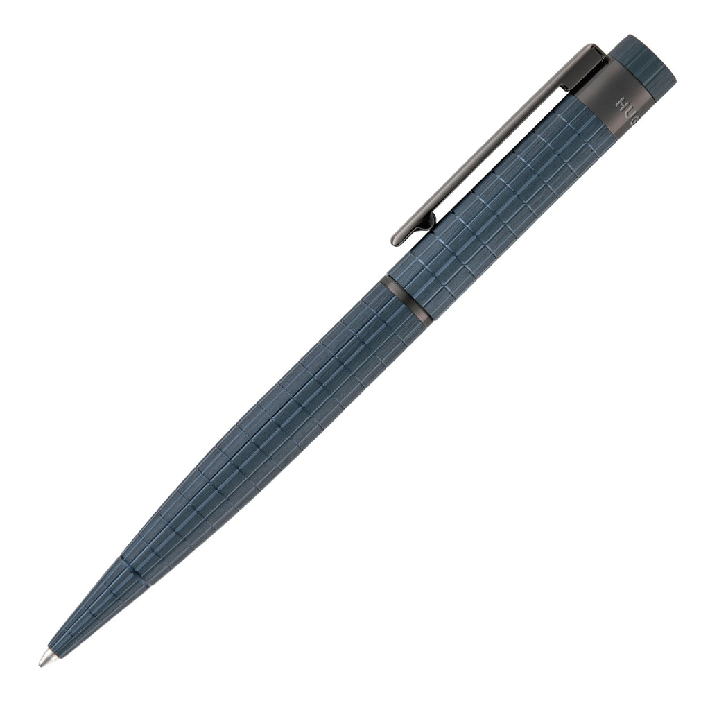 HUGO BOSS bauhaus navy brushed alumiunum oxidizated ballpoint pen Loop